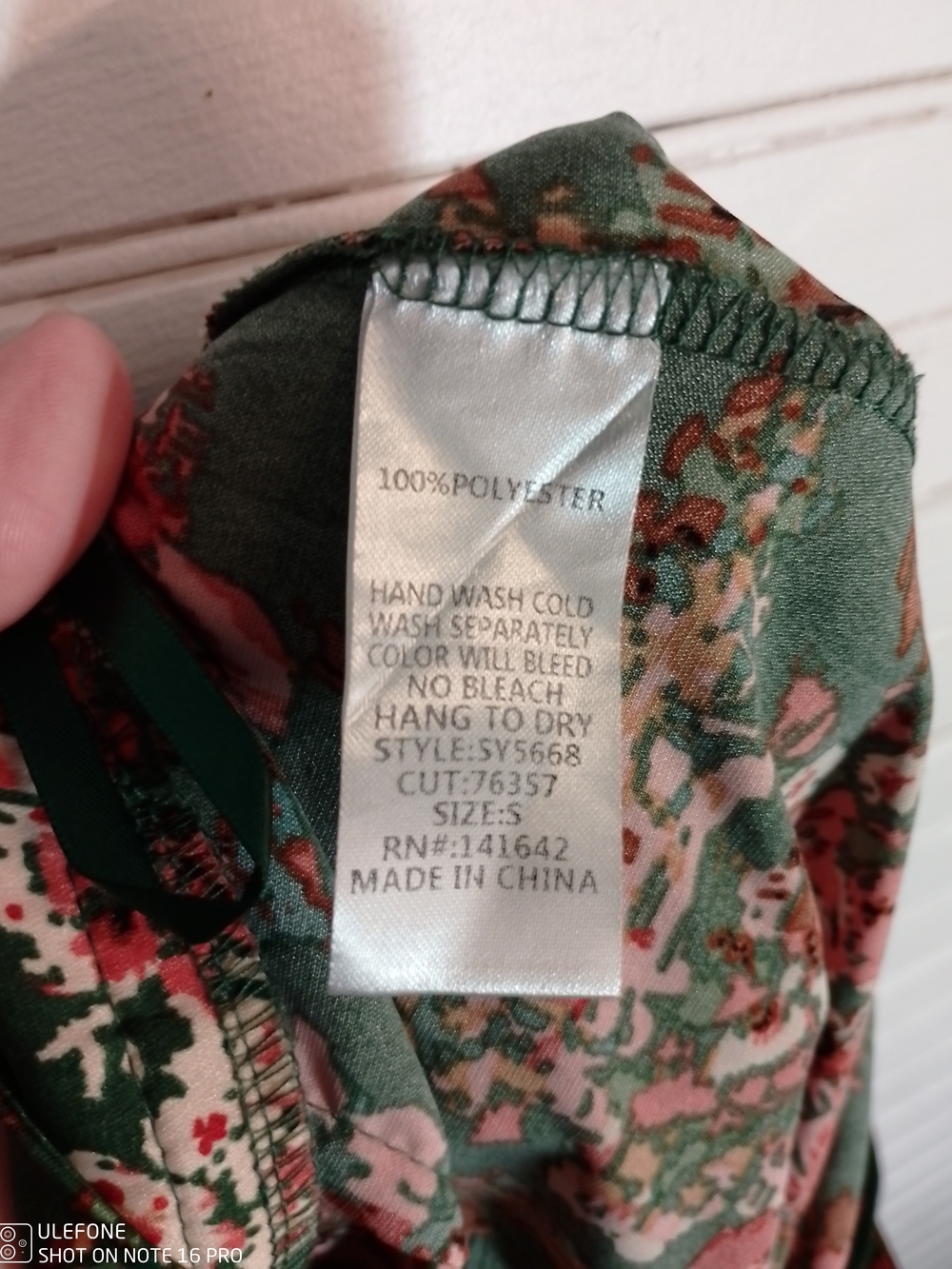 She and Sky Olive Green Floral Wrap Circle Skirt with Tie - Picture 6 of 7